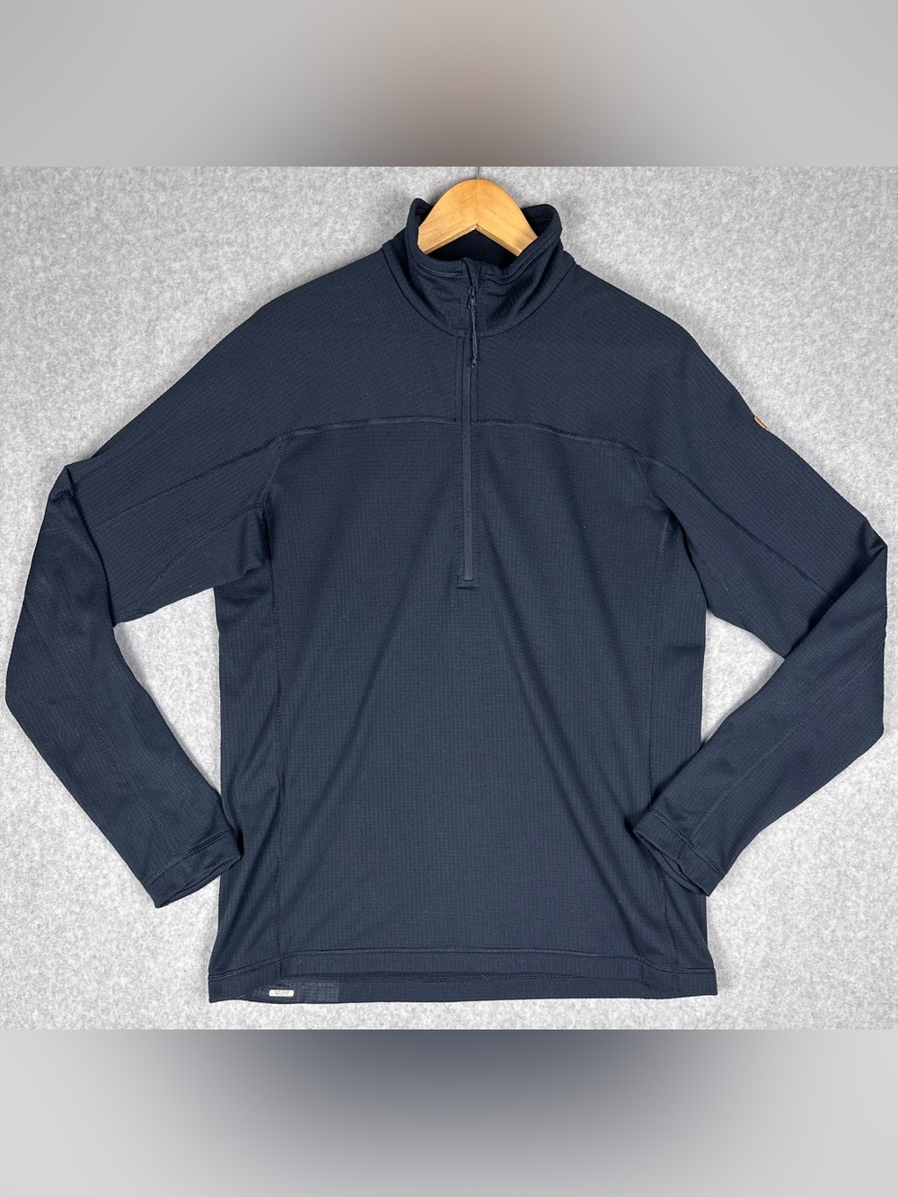Fjallraven Abisko Lite Fleece Half Zip Men's M Black Hiking Pullover